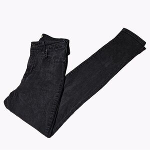 Levis 721 High Rise Skinny Jeans Womens Size 28 Black Denim Pants